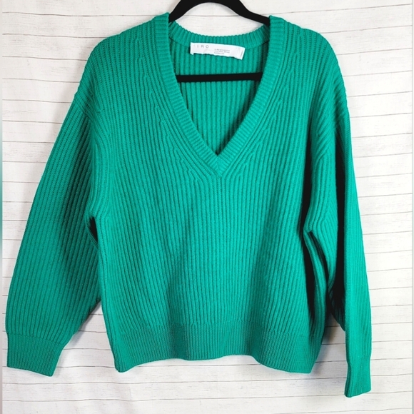 Iro Evolution Sweater in Emerald Green, sz XS - Picture 1 of 12